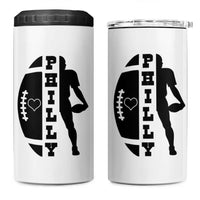Philly Football Spirit 4 in 1 Can Cooler Tumbler Proud Fan Humor Gift - Wonder Print Shop