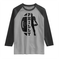 Philly Football Spirit Raglan Shirt Proud Fan Humor Gift - Wonder Print Shop