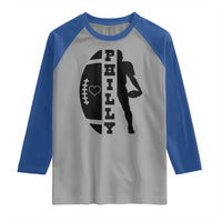 Philly Football Spirit Raglan Shirt Proud Fan Humor Gift - Wonder Print Shop