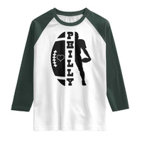 Philly Football Spirit Raglan Shirt Proud Fan Humor Gift - Wonder Print Shop