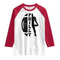 Philly Football Spirit Raglan Shirt Proud Fan Humor Gift - Wonder Print Shop