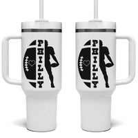 Philly Football Spirit Tumbler With Handle Proud Fan Humor Gift - Wonder Print Shop