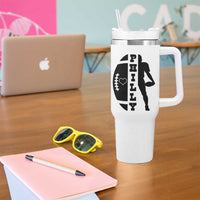 Philly Football Spirit Tumbler With Handle Proud Fan Humor Gift - Wonder Print Shop