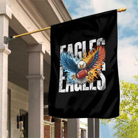 Eagles Football Garden Flag Patriotic Eagle American Flag Gift - Wonder Print Shop