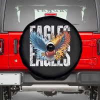 Eagles Football Spare Tire Cover Patriotic Eagle American Flag Gift - Wonder Print Shop