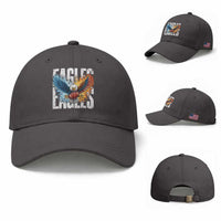 EF Lover Patriotic Eagle American Flag Gift Baseball Cap