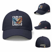 EF Lover Patriotic Eagle American Flag Gift Baseball Cap