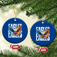 Eagles Football Ceramic Ornament Patriotic Eagle American Flag Gift - Wonder Print Shop