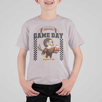 Eagle Football T Shirt For Kid Game Day Humor Gift - Wonder Print Shop