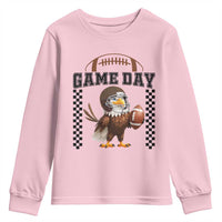 Eagle Football Youth Sweatshirt Game Day Humor Gift - Wonder Print Shop