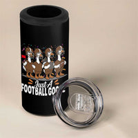 Just A Football Goose 4 in 1 Can Cooler Tumbler Animal Sports Fan Gift - Wonder Print Shop