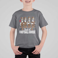 Just A Football Goose T Shirt For Kid Animal Sports Fan Gift - Wonder Print Shop