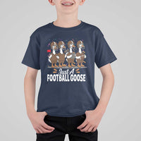 Just A Football Goose T Shirt For Kid Animal Sports Fan Gift - Wonder Print Shop