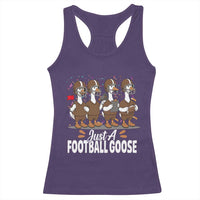 Just A Football Goose Racerback Tank Top Animal Sports Fan Gift - Wonder Print Shop