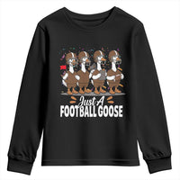 Just A Football Goose Youth Sweatshirt Animal Sports Fan Gift - Wonder Print Shop