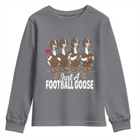 Just A Football Goose Youth Sweatshirt Animal Sports Fan Gift - Wonder Print Shop