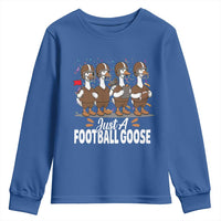 Just A Football Goose Youth Sweatshirt Animal Sports Fan Gift - Wonder Print Shop