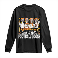 Just A Silly Football Long Sleeve Shirt Animal Sports Fan Gift - Wonder Print Shop