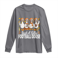 Just A Silly Football Long Sleeve Shirt Animal Sports Fan Gift - Wonder Print Shop