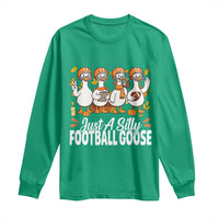 Just A Silly Football Long Sleeve Shirt Animal Sports Fan Gift - Wonder Print Shop