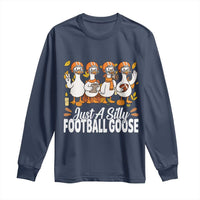 Just A Silly Football Long Sleeve Shirt Animal Sports Fan Gift - Wonder Print Shop
