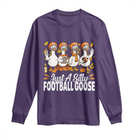 Just A Silly Football Long Sleeve Shirt Animal Sports Fan Gift - Wonder Print Shop