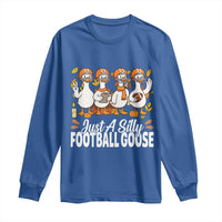 Just A Silly Football Long Sleeve Shirt Animal Sports Fan Gift - Wonder Print Shop