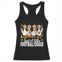 Just A Silly Football Racerback Tank Top Animal Sports Fan Gift - Wonder Print Shop