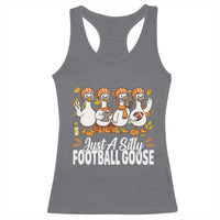 Just A Silly Football Racerback Tank Top Animal Sports Fan Gift - Wonder Print Shop