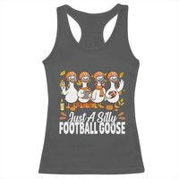 Just A Silly Football Racerback Tank Top Animal Sports Fan Gift - Wonder Print Shop
