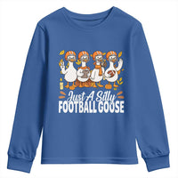 Just A Silly Football Youth Sweatshirt Animal Sports Fan Gift - Wonder Print Shop