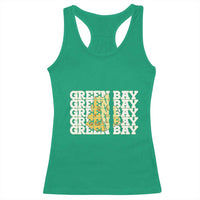 Green Bay Football Fan Cheese Lover Racerback Tank Top Supporter Gift Idea - Wonder Print Shop