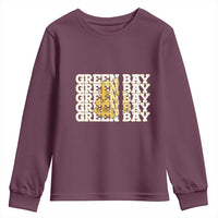 Green Bay Football Fan Cheese Lover Youth Sweatshirt Supporter Gift Idea - Wonder Print Shop