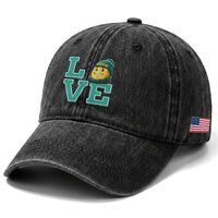 GFF Lover Football Fan Supporter Gift Idea Washed Cotton Baseball Cap