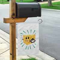 Funny Cheese Head Football Player Sports Gift Idea Garden Flag - Wonder Print Shop