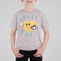 Funny Cheese Head Football Player Sports Gift Idea T Shirt For Kid - Wonder Print Shop