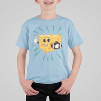 Funny Cheese Head Football Player Sports Gift Idea T Shirt For Kid - Wonder Print Shop