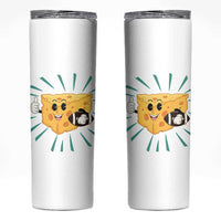 Funny Cheese Head Football Player Sports Gift Idea Skinny Tumbler - Wonder Print Shop