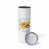 Funny Cheese Head Football Player Sports Gift Idea Skinny Tumbler - Wonder Print Shop