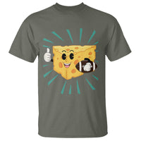 Funny Cheese Head Football Player Sports Gift Idea T Shirt - Wonder Print Shop