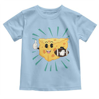 Funny Cheese Head Football Player Sports Gift Idea Toddler T Shirt - Wonder Print Shop
