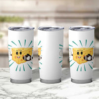Funny Cheese Head Football Player Sports Gift Idea Tumbler Cup - Wonder Print Shop
