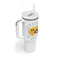 Funny Cheese Head Football Player Sports Gift Idea Tumbler With Handle - Wonder Print Shop