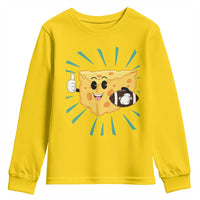 Funny Cheese Head Football Player Sports Gift Idea Youth Sweatshirt - Wonder Print Shop