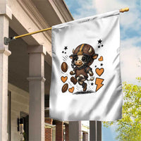 Football Lover Garden Flag Cute Dairy Cow Playing Football - Wonder Print Shop