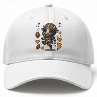 Football Lover Baseball Cap Cute Dairy Cow Playing Football