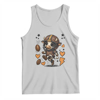 Football Lover Tank Top Cute Dairy Cow Playing Football - Wonder Print Shop