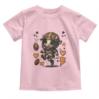 Football Lover Toddler T Shirt Cute Dairy Cow Playing Football - Wonder Print Shop