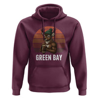 Deer Green Bay Football Hoodie Retro Vintage Style - Wonder Print Shop