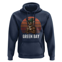 Deer Green Bay Football Hoodie Retro Vintage Style - Wonder Print Shop